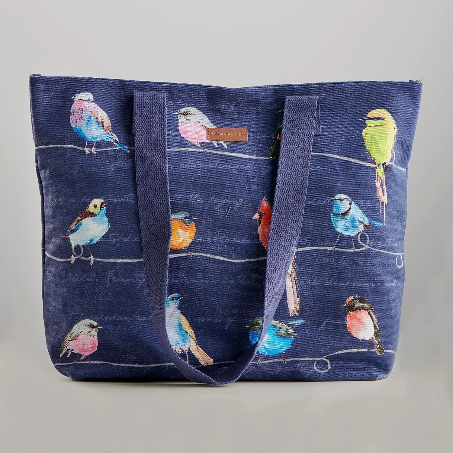 Maison d' Hermine Canvas Tote Bag 100% Cotton Canvas Reusable Shoulder Grocery Bag for Shopping Perfect for Men Women