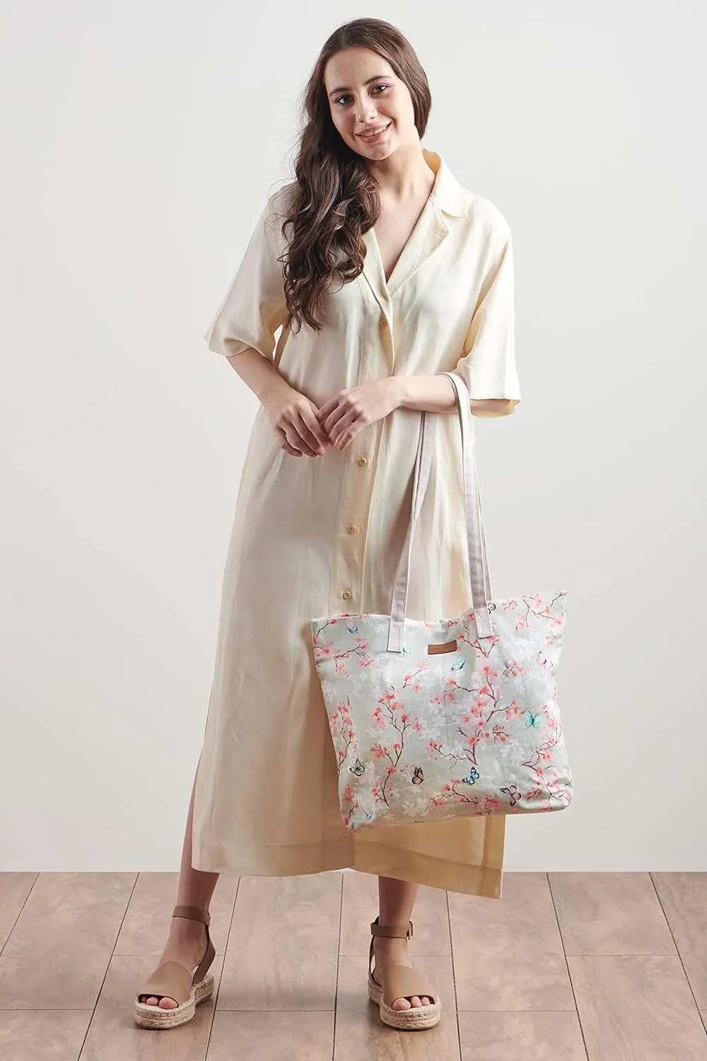 Maison d' Hermine Canvas Tote Bag 100% Cotton Canvas Reusable Shoulder Grocery Bag for Shopping Perfect for Men Women