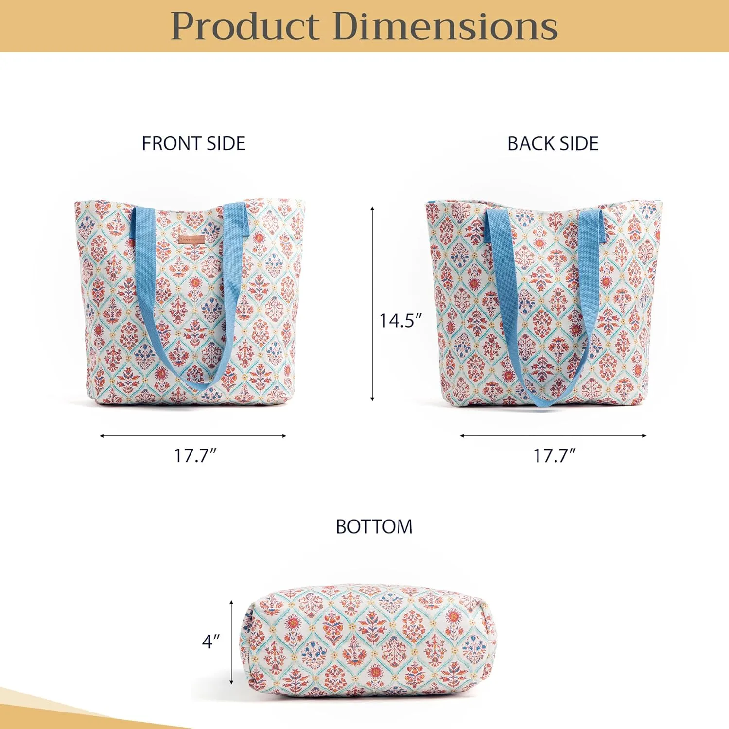 Maison d' Hermine Canvas Tote Bag 100% Cotton Canvas Reusable Shoulder Grocery Bag for Shopping Perfect for Men Women
