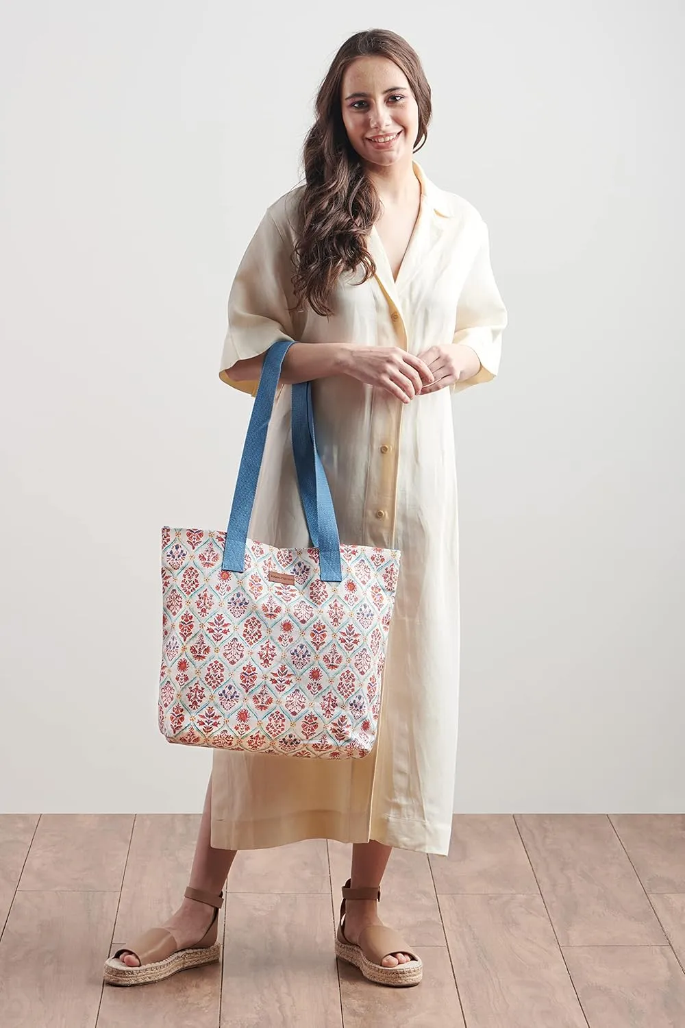 Maison d' Hermine Canvas Tote Bag 100% Cotton Canvas Reusable Shoulder Grocery Bag for Shopping Perfect for Men Women