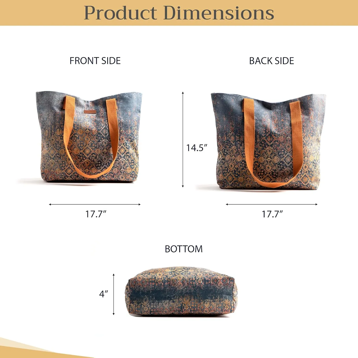 Maison d' Hermine Canvas Tote Bag 100% Cotton Canvas Reusable Shoulder Grocery Bag for Shopping Perfect for Men Women