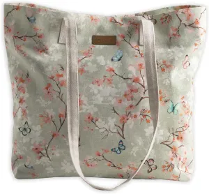 Maison d' Hermine Canvas Tote Bag 100% Cotton Canvas Reusable Shoulder Grocery Bag for Shopping Perfect for Men Women