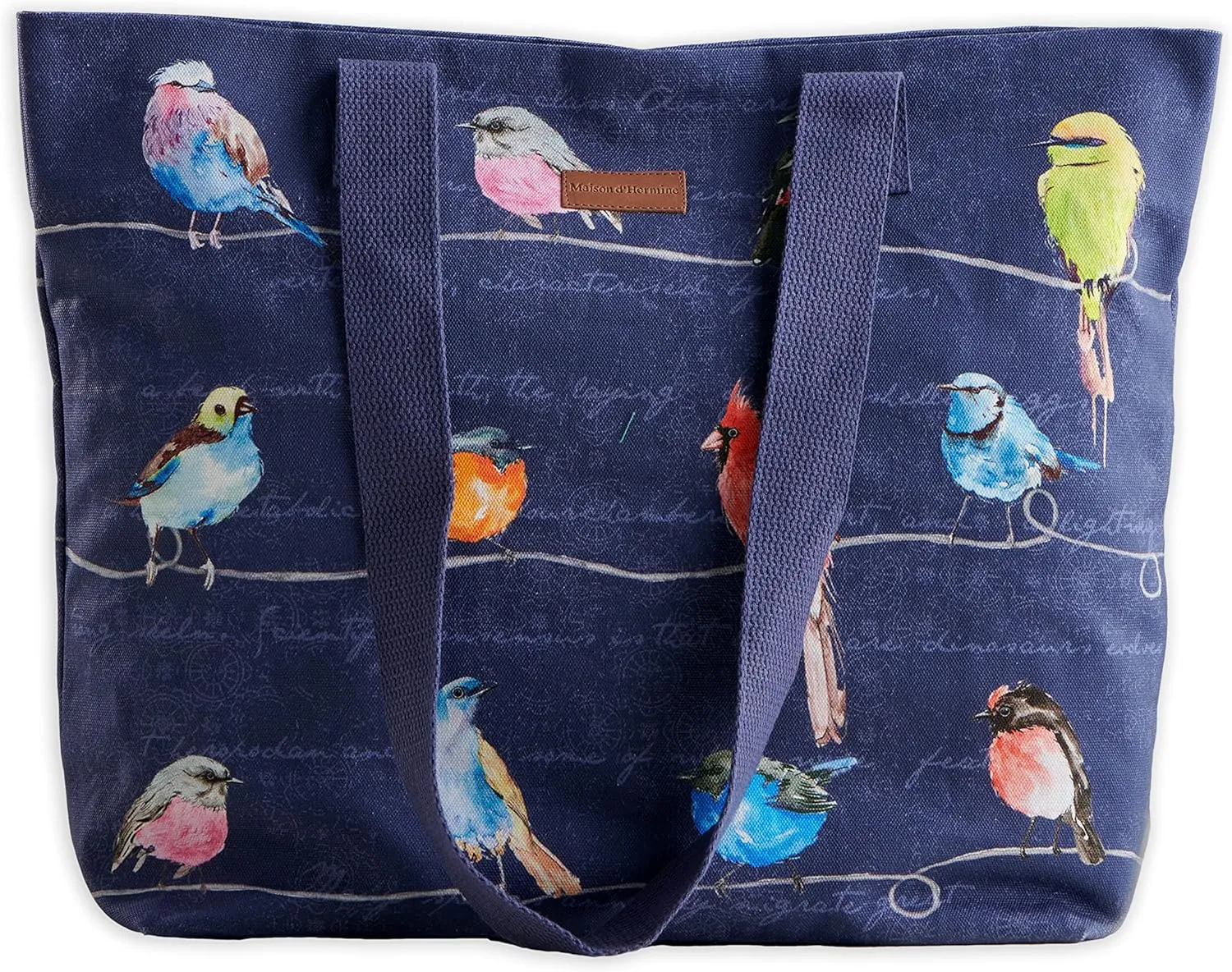 Maison d' Hermine Canvas Tote Bag 100% Cotton Canvas Reusable Shoulder Grocery Bag for Shopping Perfect for Men Women
