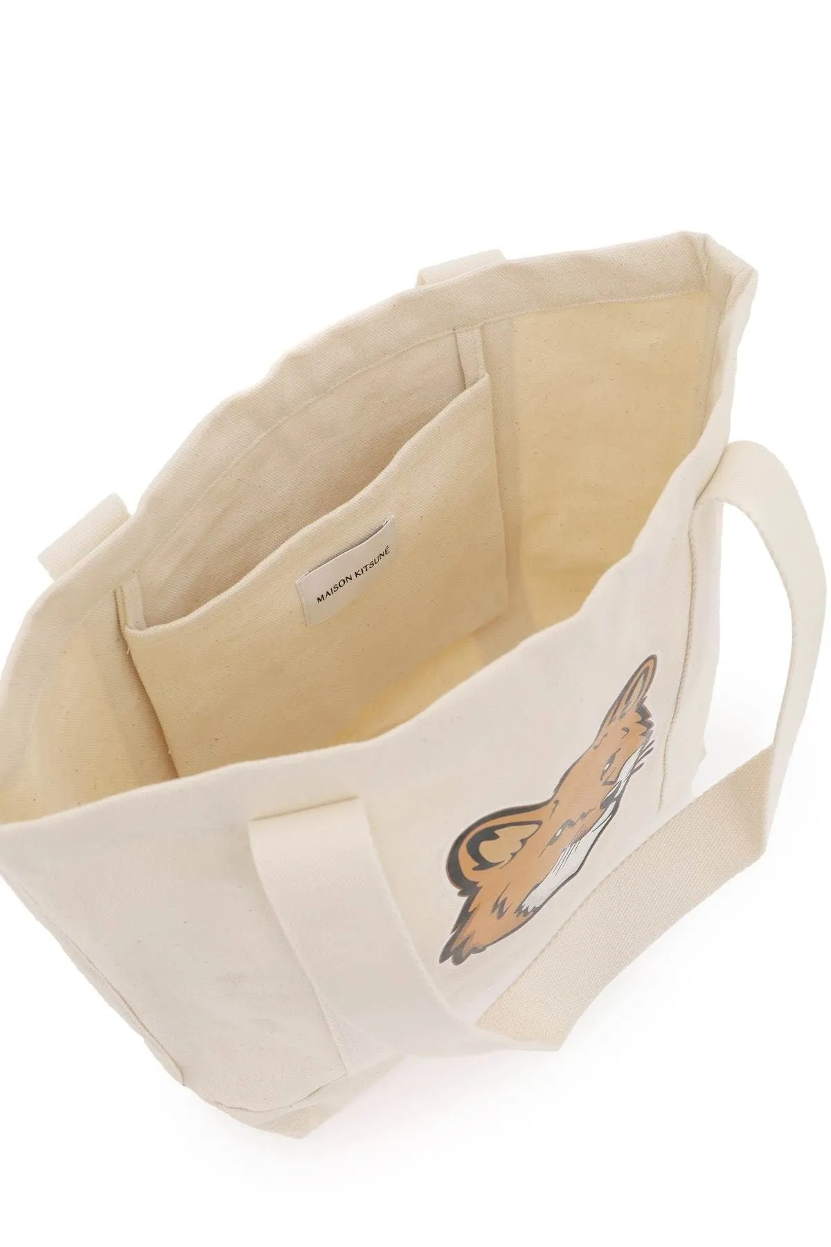 Maison Kitsune Fox Head Tote Bag