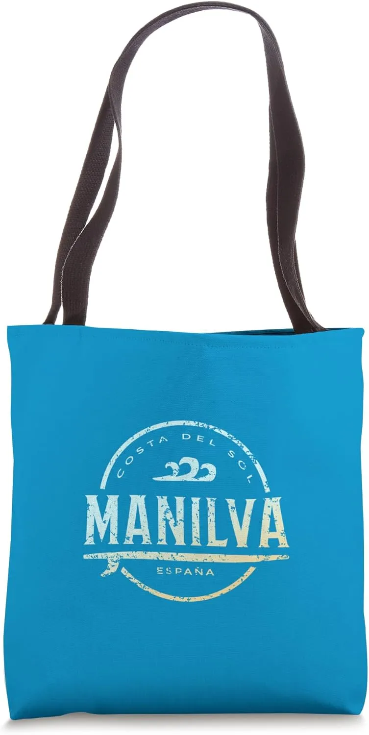 Manilva España - Retro Manilva Spain Vintage Surf Tote Bag