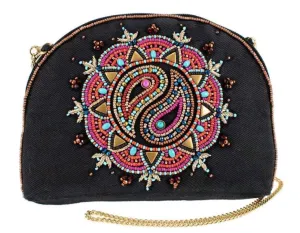 Mary Frances Balance Beaded Crossbody Makeup Bag