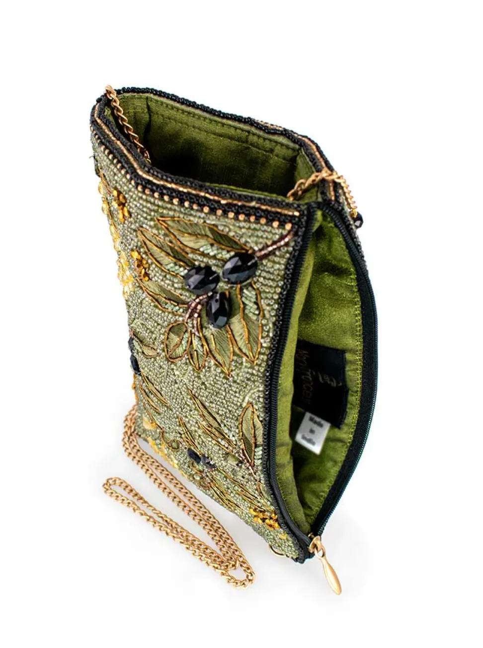 Mary Frances Olive Branch Crossbody Phone Bag