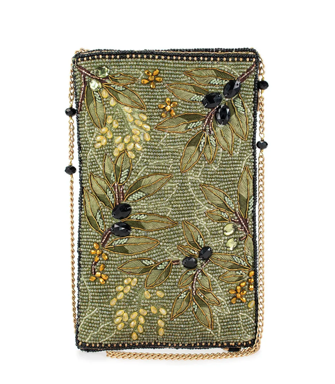 Mary Frances Olive Branch Crossbody Phone Bag