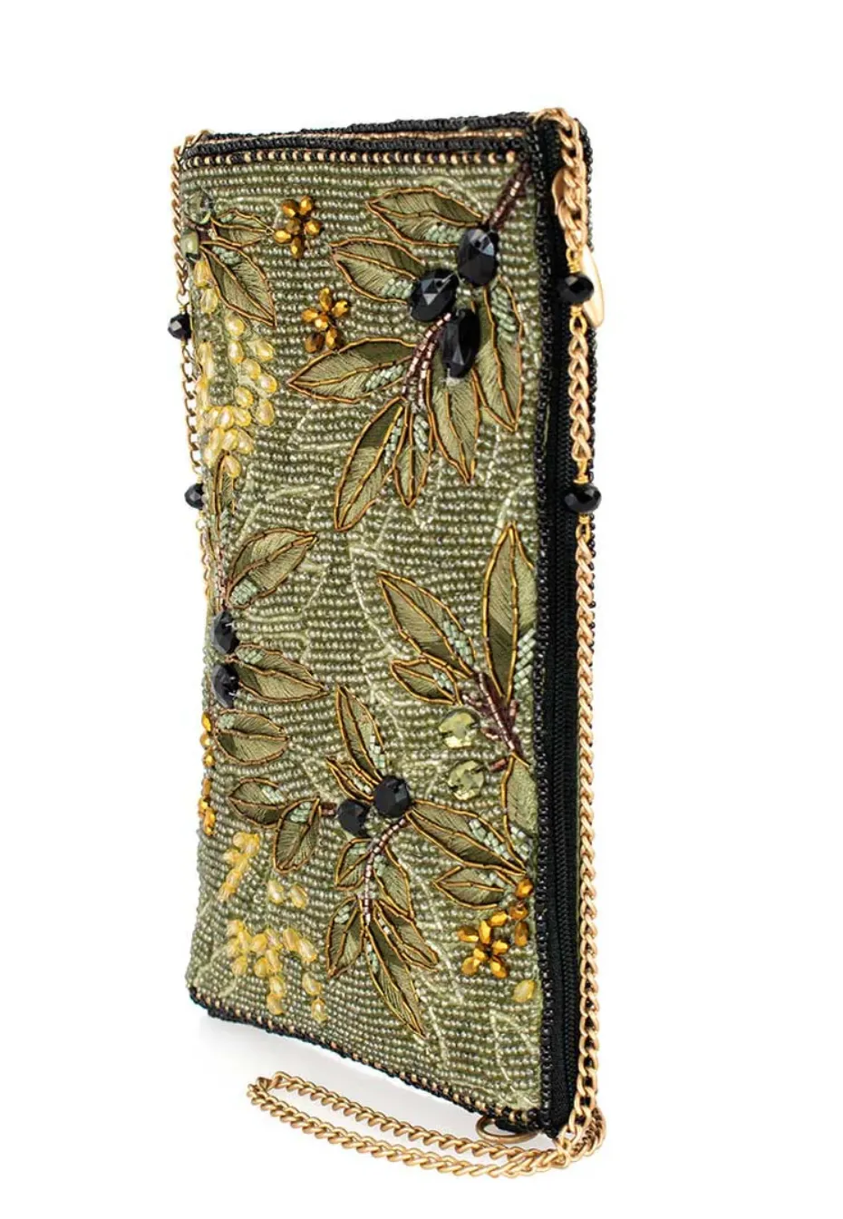 Mary Frances Olive Branch Crossbody Phone Bag