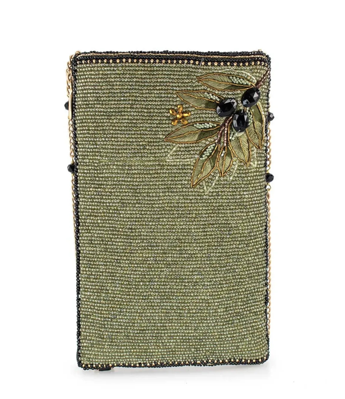 Mary Frances Olive Branch Crossbody Phone Bag