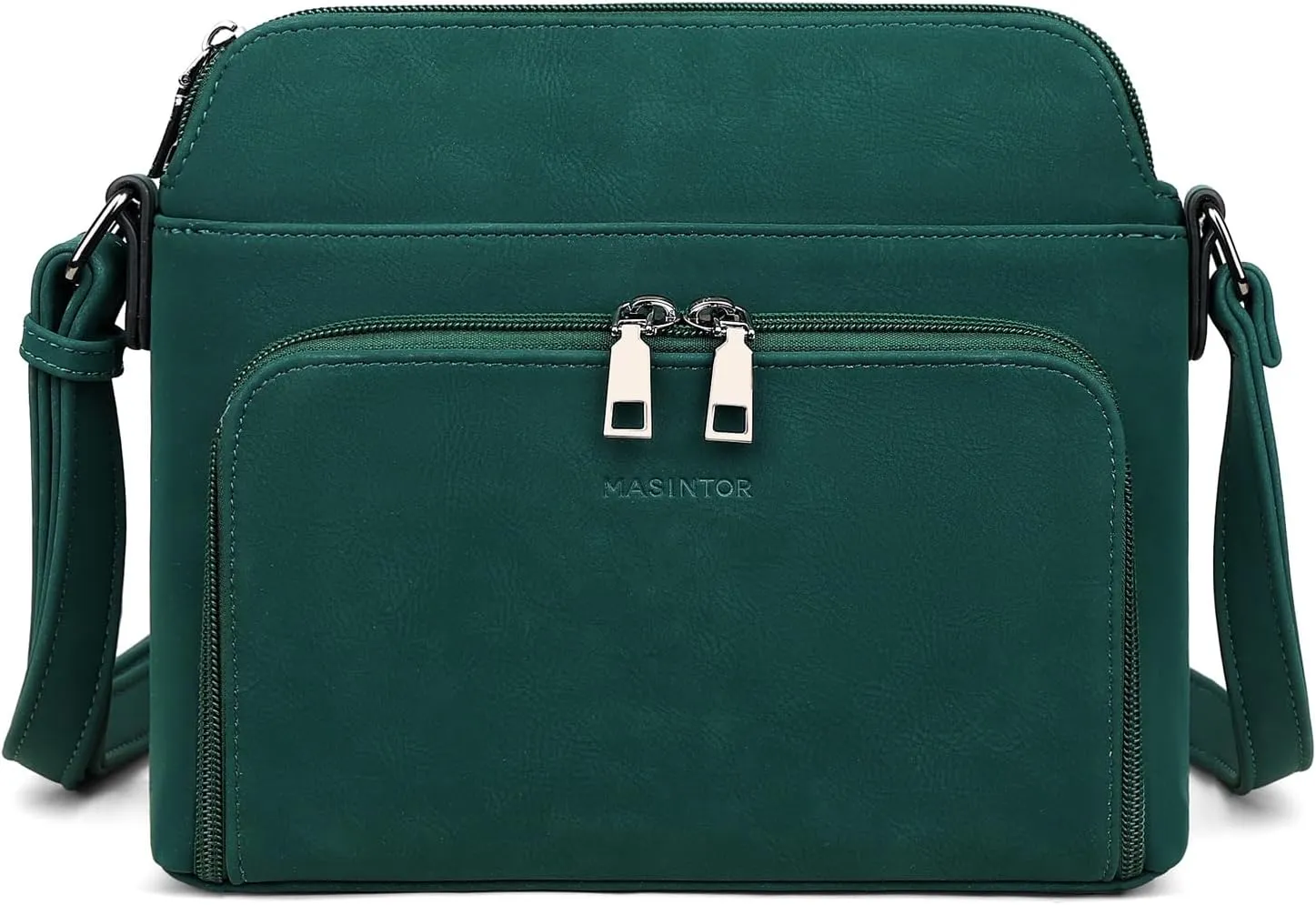 MASINTOR Crossbody Purse Bags for Women, Multi-Pocket Soft Leather Shoulder Purse with Tassel, Lightweight Travel Handbag