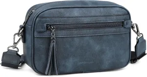 MASINTOR Crossbody Purses for Women Vegan Leather, Travel Purse Shoulder Handbag with Adjustable Strap and Tassel