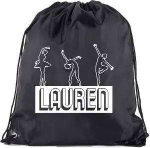 Mato & Hash Dance Cinch bags, Drawstring Ballet Bags, Dance Team Backpacks, Small Backpacks for Girls
