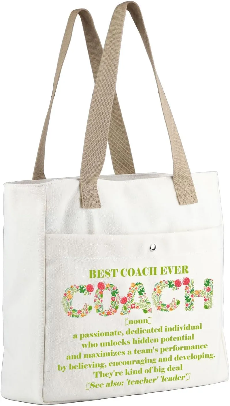 MBMSO Coach Beach Tote Bag - Sports Team Gift, Birthday Present