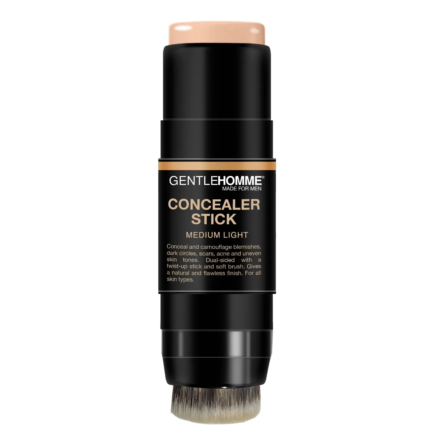 Men's Concealer Stick with Brush for Dark Circles Eraser, Medium Light