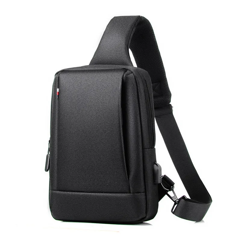 Men's Korean Style Leisure Business Printable Men's Chest Bags