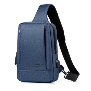 Men's Korean Style Leisure Business Printable Men's Chest Bags