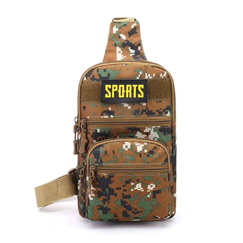 Men's Oxford Cloth Camouflage Waterproof Hard-wearing Large Men's Chest Bags