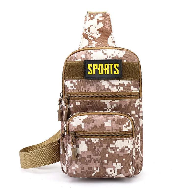 Men's Oxford Cloth Camouflage Waterproof Hard-wearing Large Men's Chest Bags