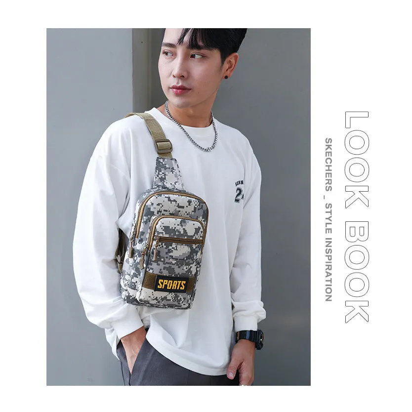Men's Oxford Cloth Camouflage Waterproof Hard-wearing Large Men's Chest Bags
