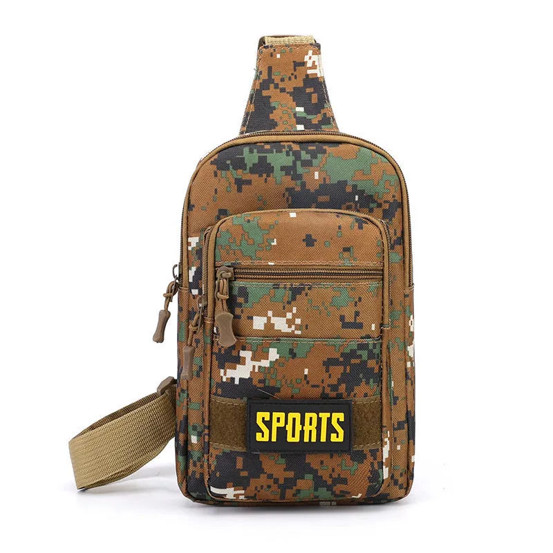 Men's Oxford Cloth Camouflage Waterproof Hard-wearing Large Men's Chest Bags