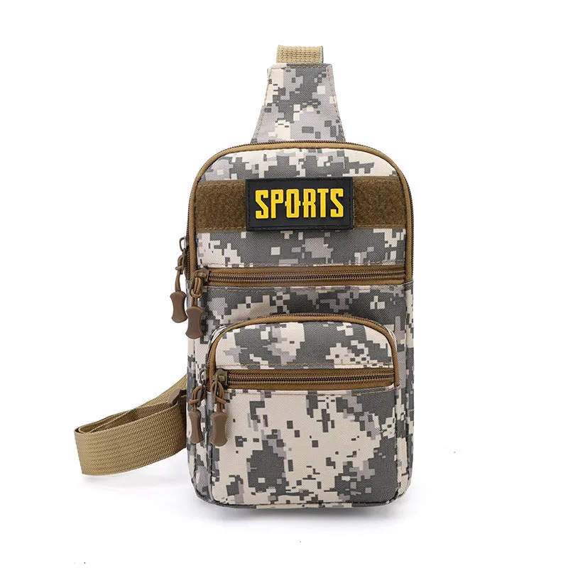 Men's Oxford Cloth Camouflage Waterproof Hard-wearing Large Men's Chest Bags