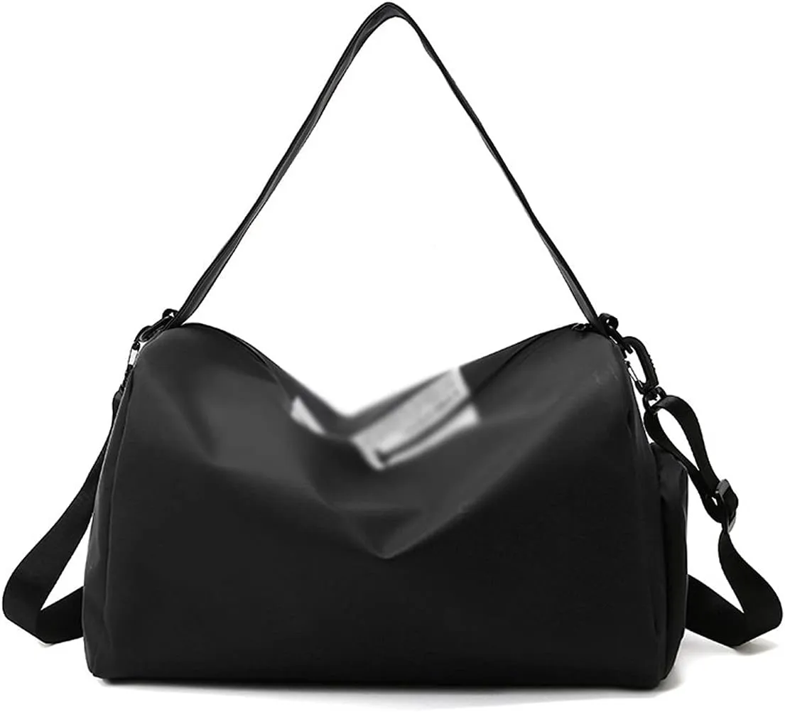 Mens Womens Sports Gym Bag Waterproof Cylinder Shoulder Outdoor Swimming Travelling Handbag