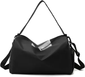 Mens Womens Sports Gym Bag Waterproof Cylinder Shoulder Outdoor Swimming Travelling Handbag