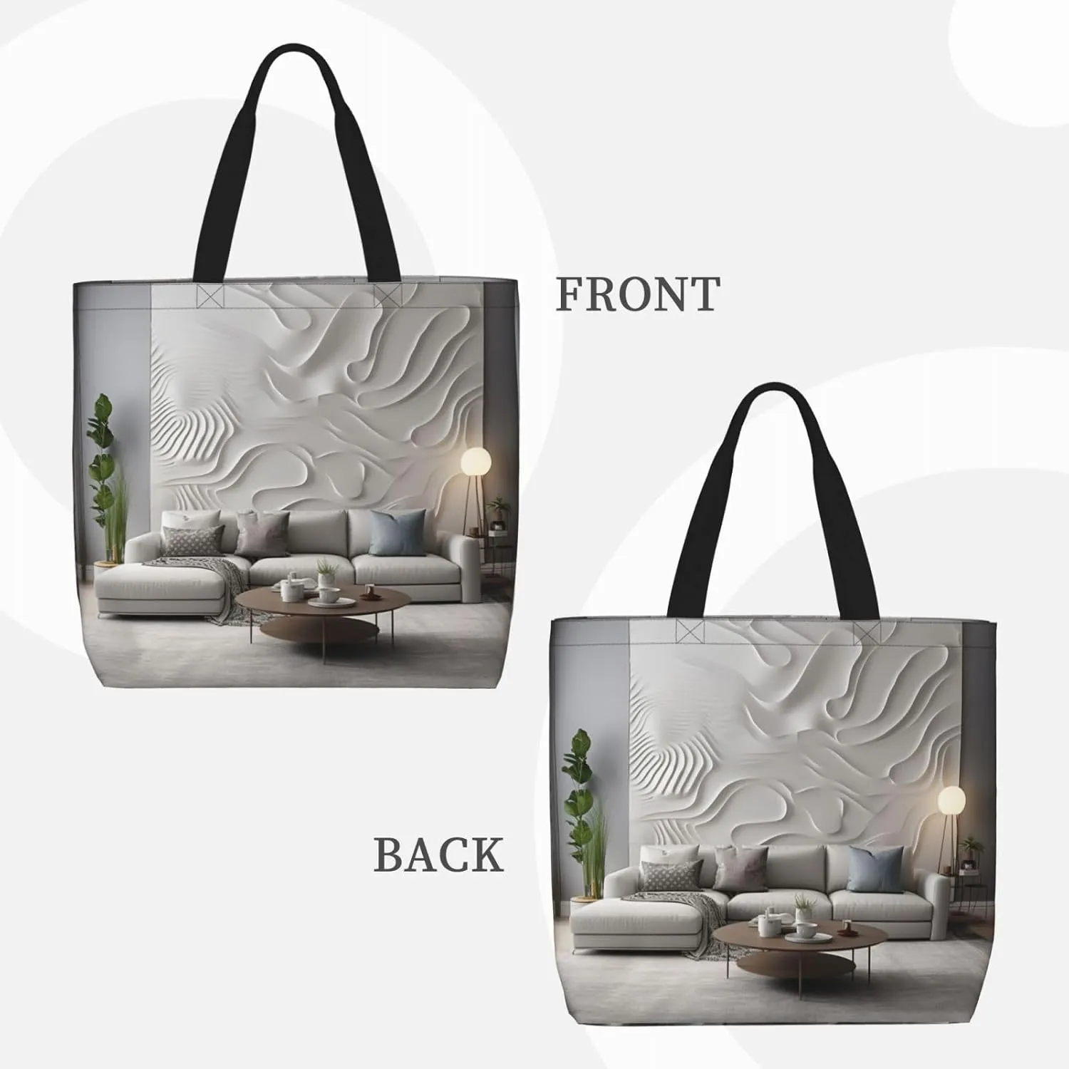 Merry Christmas Print Tote Bag Shoulde Bag Handbag Grocery Bags Reusable For Office Shopping Travel Casual Work Holiday