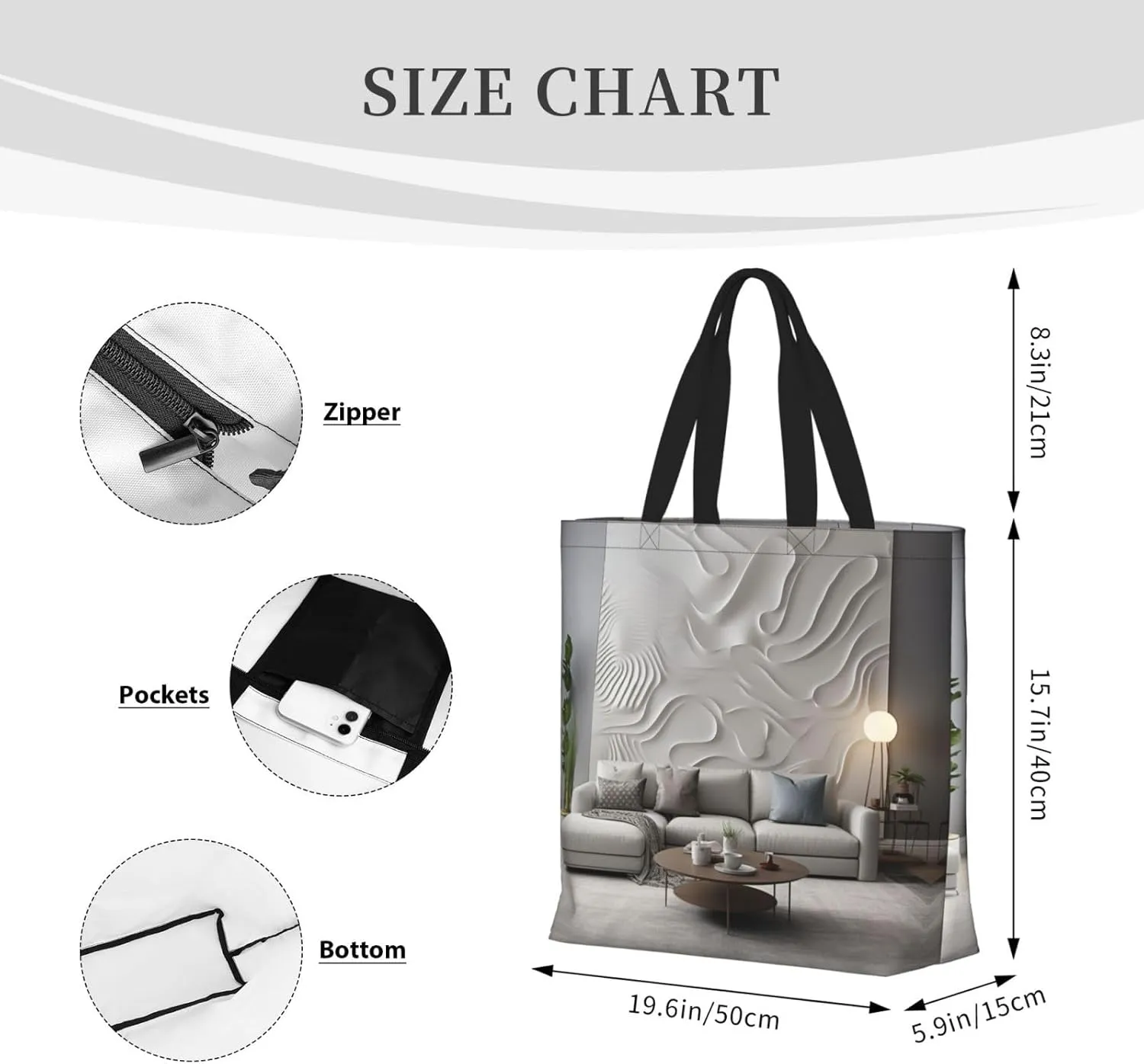 Merry Christmas Print Tote Bag Shoulde Bag Handbag Grocery Bags Reusable For Office Shopping Travel Casual Work Holiday