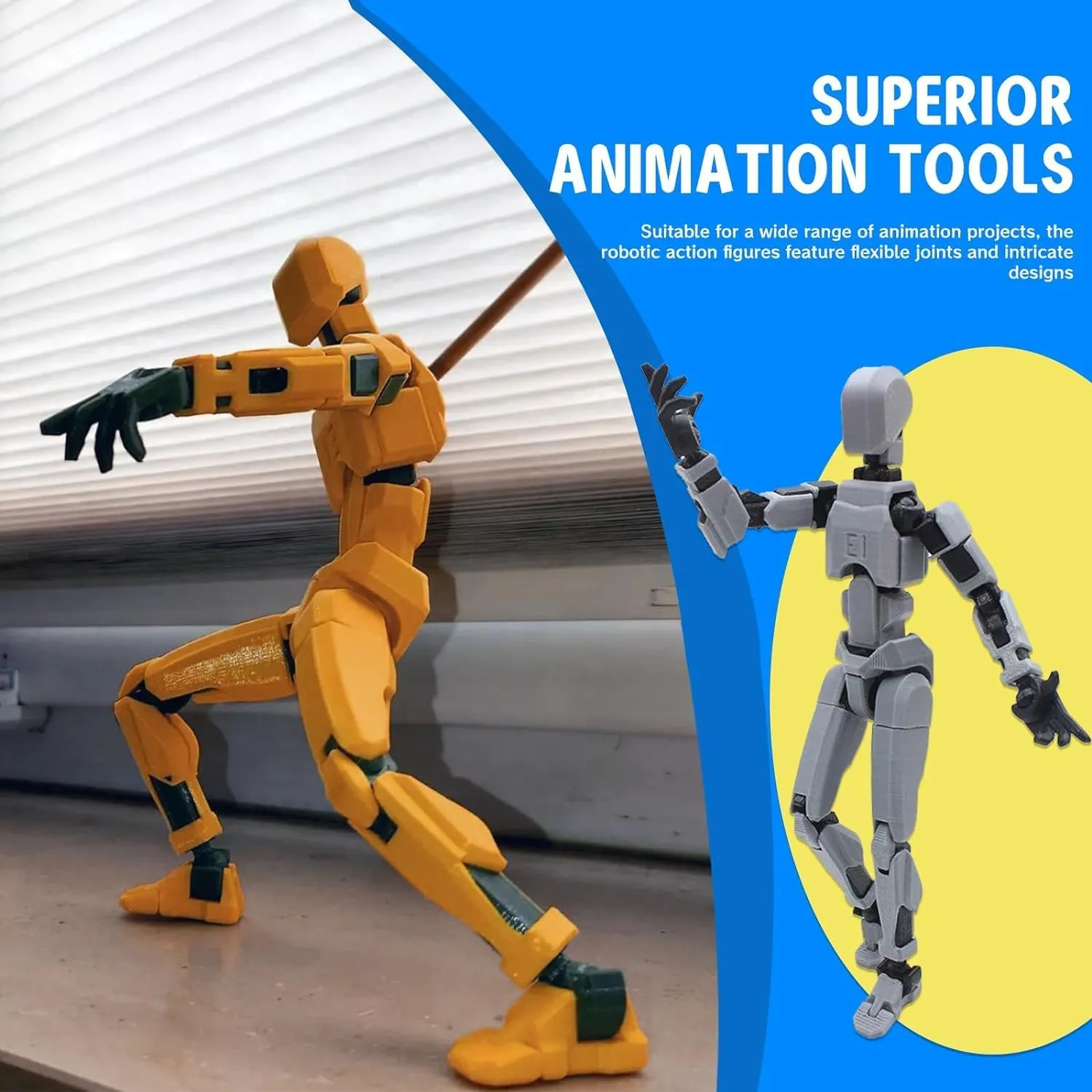 MerryXD T13 Action Figure,Assembly Completed Dummy Nova Titan Lucky 13 Action Figure 3D Printed Multi-Jointed Movable Toy Purple