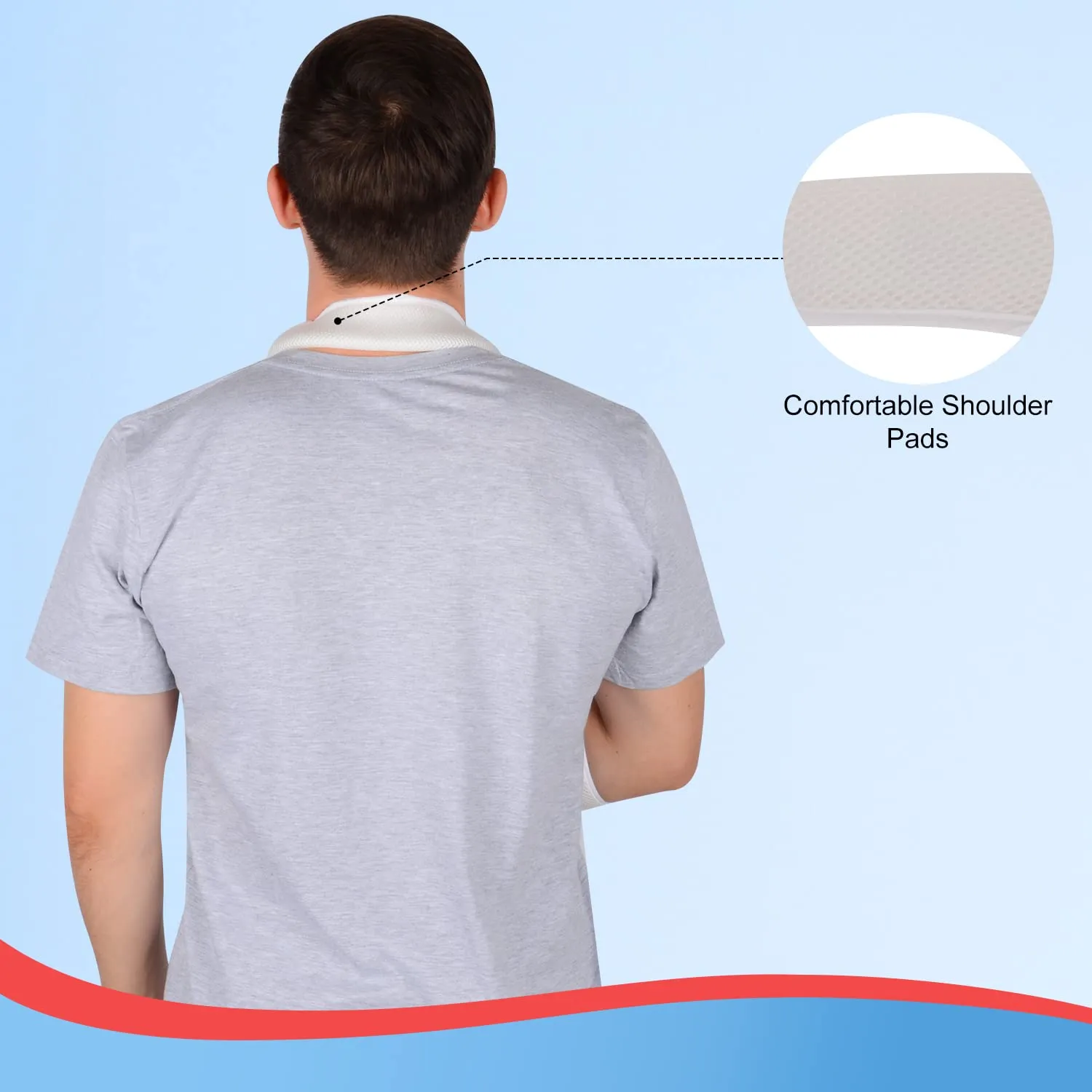 Mesh Arm Sling with Soft Shoulder Cushions