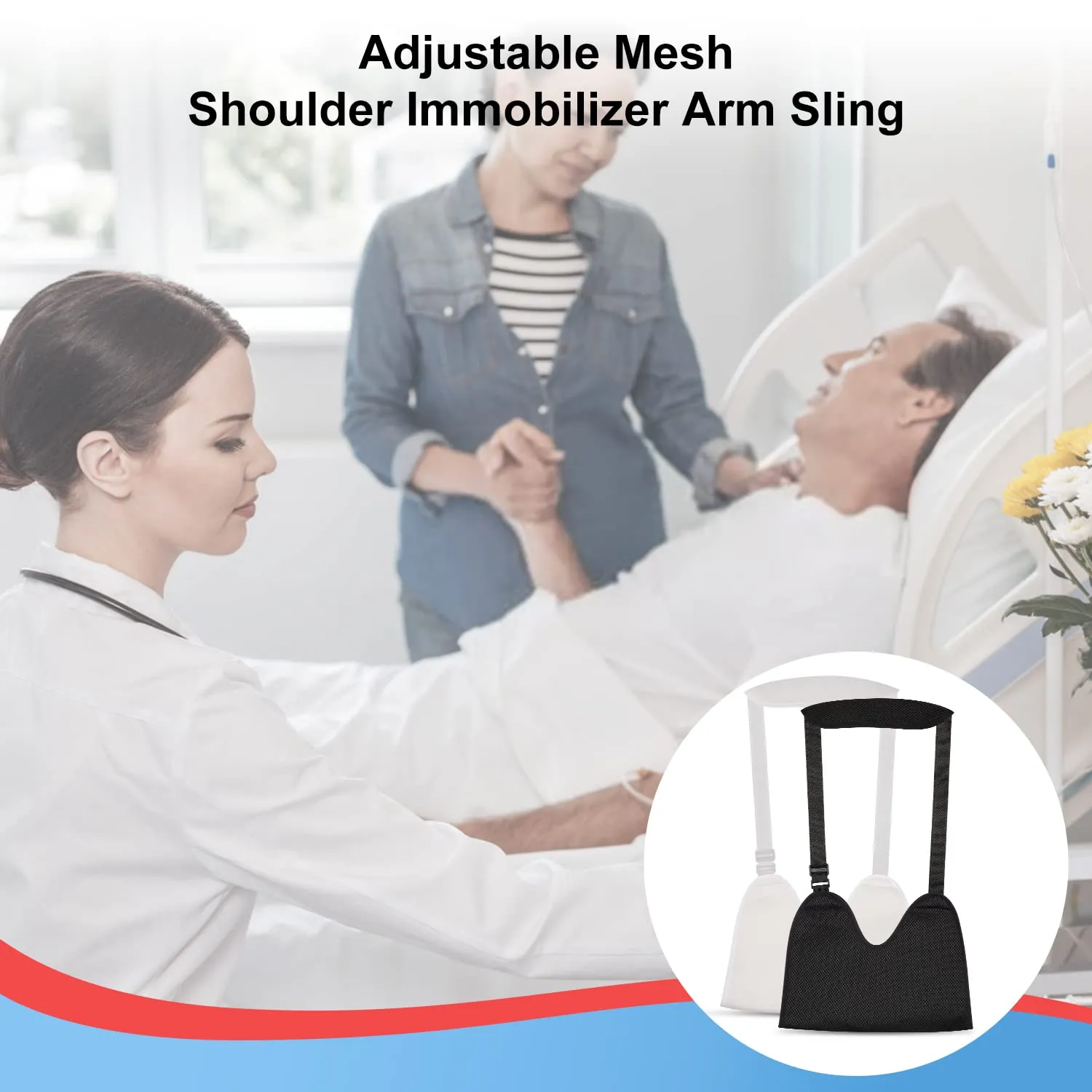 Mesh Arm Sling with Soft Shoulder Cushions