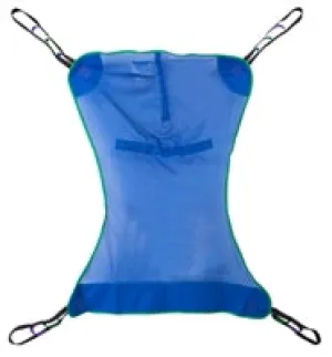 Mesh Full Body Sling, Patient Lift Sling, Large Size, 4 or 6 Points, 600 lb. Capacity, Without Head Support