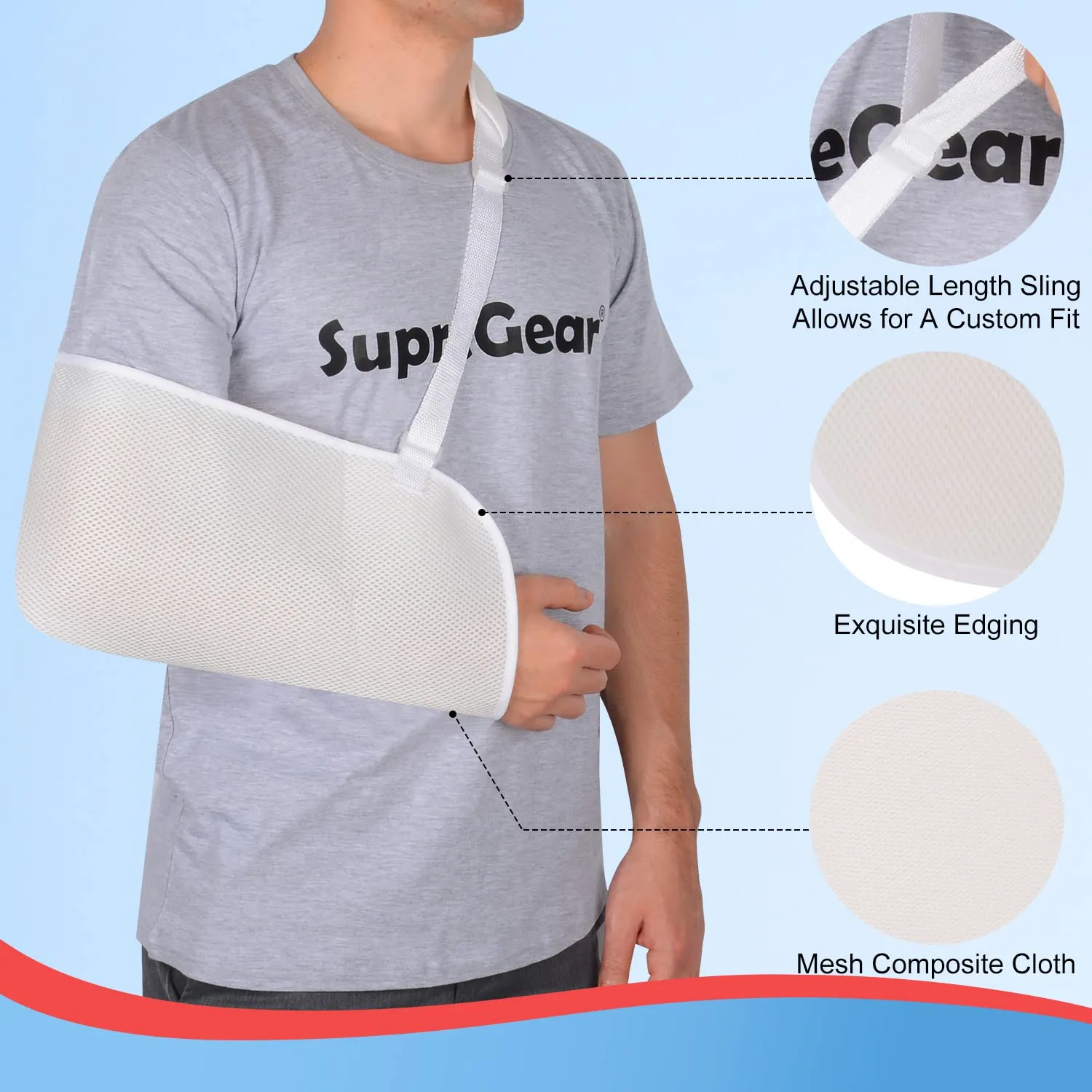 Mesh Shoulder Immobilizer Arm Sling