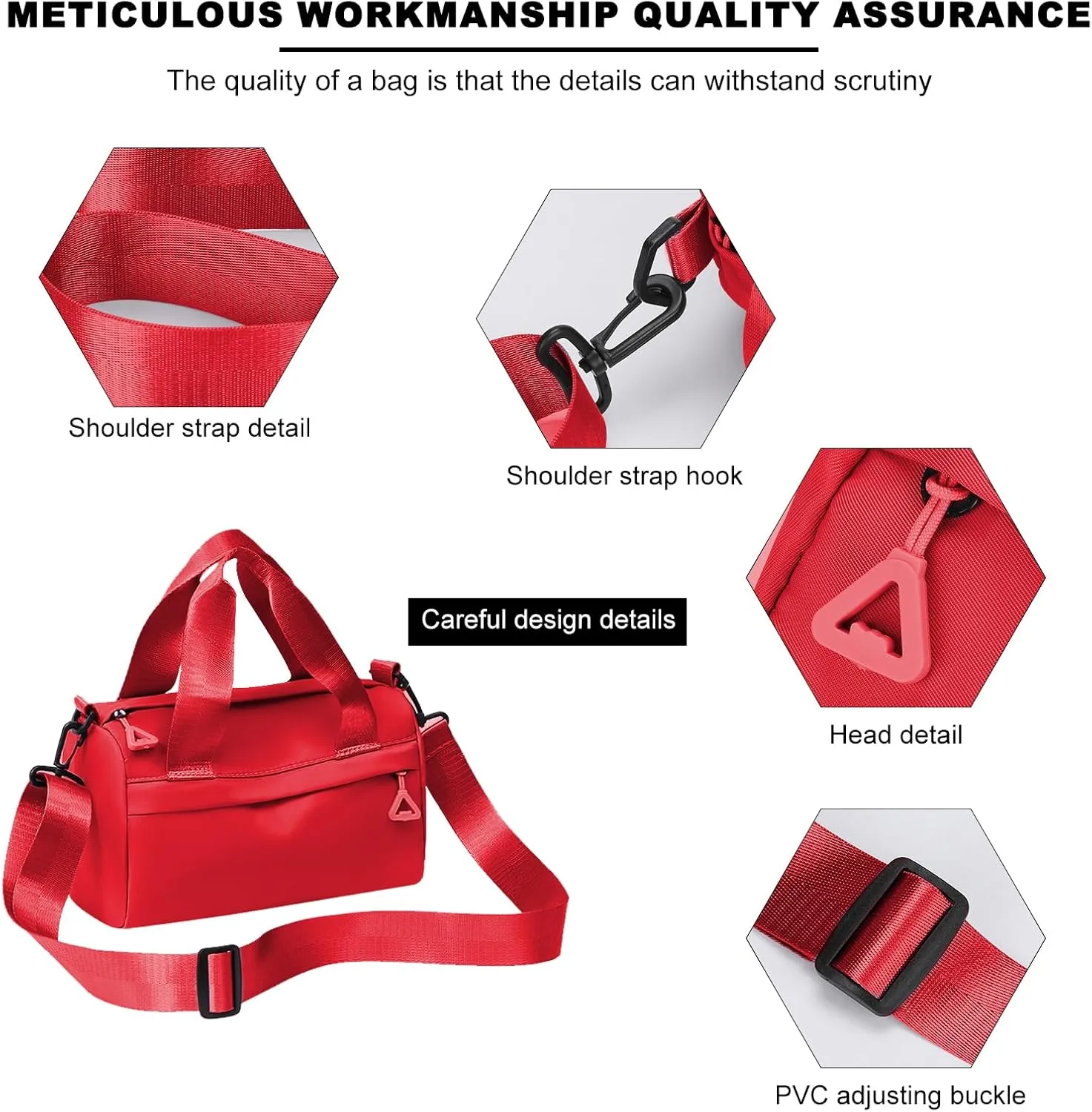 Mini Gym Bag Waterproof Gym Tote Bag Portable Fitness Shoulder Bag for Sports Travel