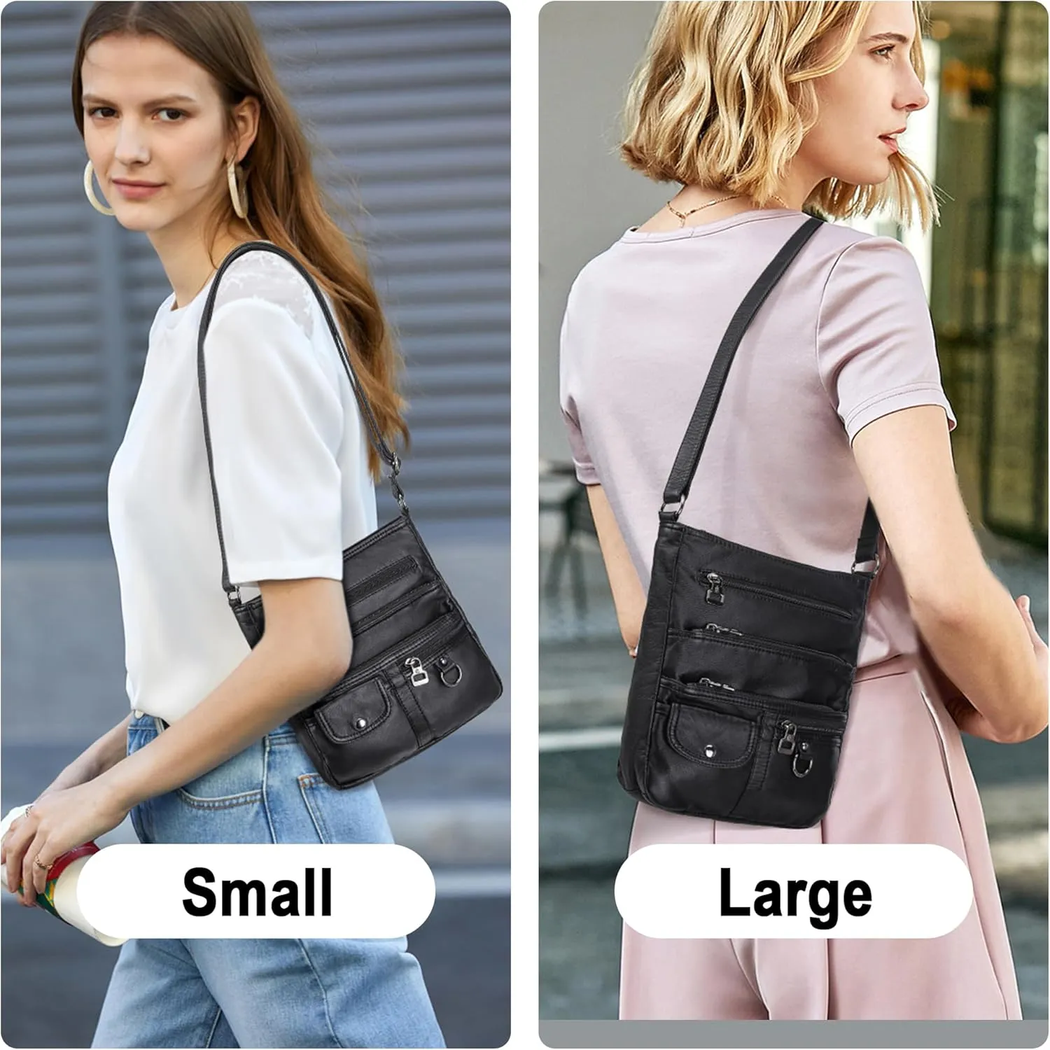 MINICAT Small Crossbody Purse Soft Synthetic Leather Crossbody Bags for Women