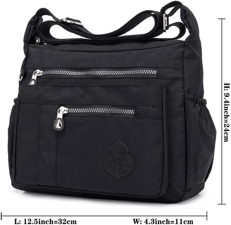 MINTEGRA Crossbody Bag for Women Nylon Waterproof Shoulder Purse Messenger Bag Lightweight Pocketbooks