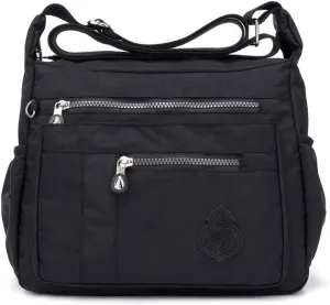 MINTEGRA Crossbody Bag for Women Nylon Waterproof Shoulder Purse Messenger Bag Lightweight Pocketbooks