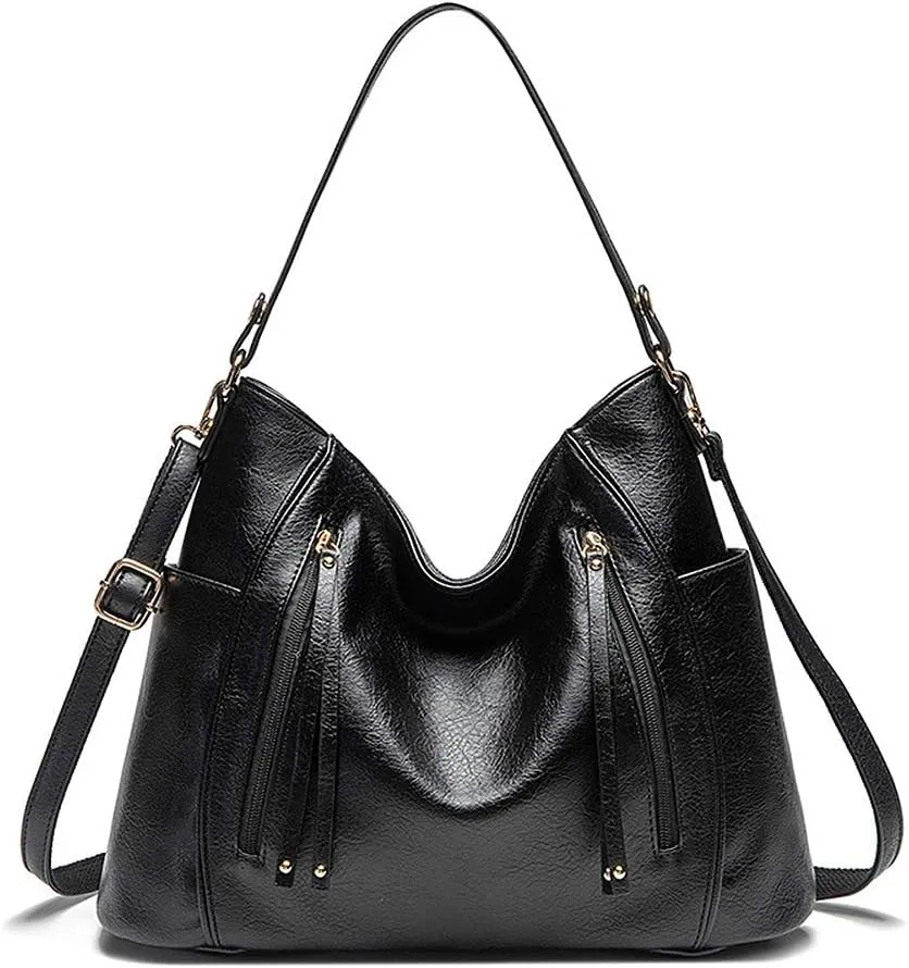 MINTEGRA Women’s PU Soft Leather Handbag Designer Tassel Shoulder Tote Bag Top Handle Bags