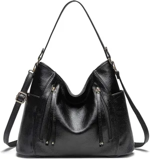 MINTEGRA Women’s PU Soft Leather Handbag Designer Tassel Shoulder Tote Bag Top Handle Bags