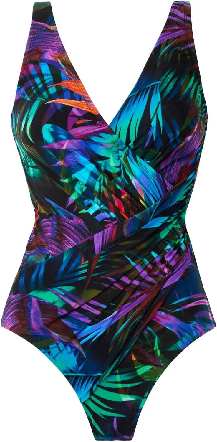 Miraclesuit Women's Plus Size Swimwear Must Haves Oceanus One Piece Swimsuit