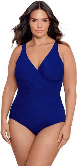 Miraclesuit Women's Plus Size Swimwear Must Haves Oceanus One Piece Swimsuit