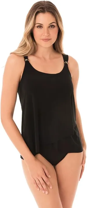 Miraclesuit Women's Swimwear DD-Cup Razzle Dazzle Dazzle Underwire Bra Tankini Top Separate