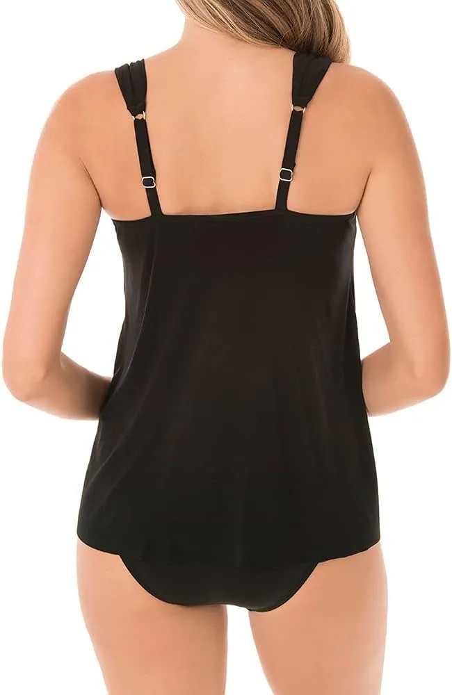Miraclesuit Women's Swimwear DD-Cup Razzle Dazzle Dazzle Underwire Bra Tankini Top Separate