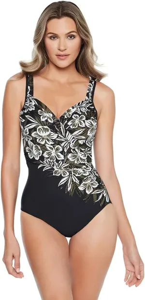 Miraclesuit Women's Swimwear Ocean Ombre Seraphina Underwire Tummy Control One Piece Swimsuit
