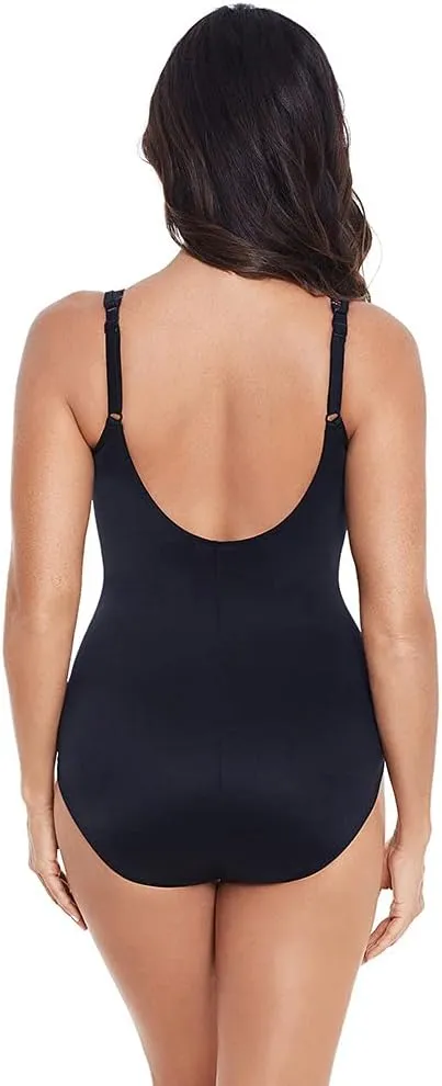 Miraclesuit Women's Swimwear Ocean Ombre Seraphina Underwire Tummy Control One Piece Swimsuit