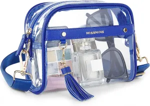 Missnine Clear Bag - Stadium Approved Small Purse for Women - Crossbody Bag for Concerts & Sports Events