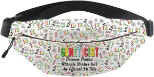 MNIGIU Geneticist Gift Genetics Crossbody Bag Genetic Counselor Gift Geneticist Graduation Gift Geneticist Bum Bag