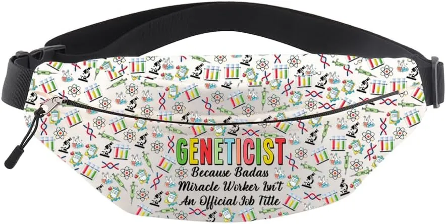 MNIGIU Geneticist Gift Genetics Crossbody Bag Genetic Counselor Gift Geneticist Graduation Gift Geneticist Bum Bag